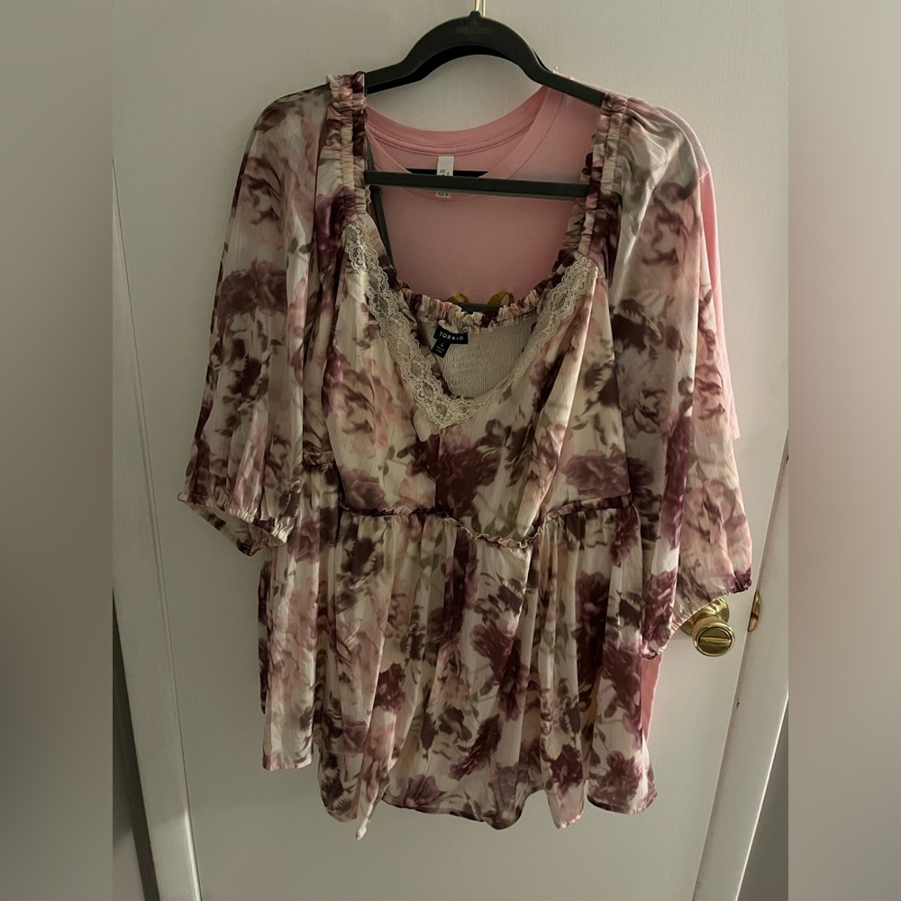 Floral Cinched Blouse